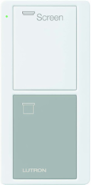 Pico Wireless Remote Control, 2 Button, Glossy White/Gray, 10-Year Battery Life