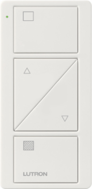 Pico Wireless Remote Control, 2-Button, 1.28 Inch Width, White Gloss Finish