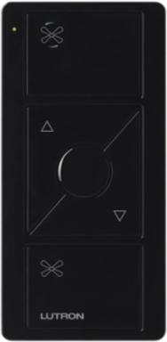 Pico Wireless Fan Control Remote, 3-Button Black, Gloss Finish
