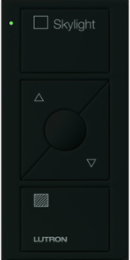 Pico 3-Button Wireless Remote Control for Skylights, Glossy Black