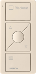 Pico Smart Wireless Remote Control for Shades - 3 Buttons, Glossy Finish, Light Almond Color