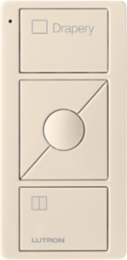 Pico Wireless Remote Control for Draperies, 3 Buttons, Glossy Finish, 2.6 Inch Length