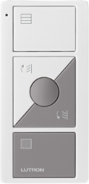 Pico Wireless Remote Control for Lighting - 3 Buttons, White/Gray, Gloss Finish