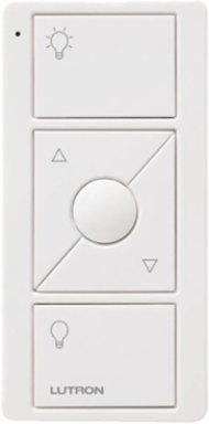 Pico Wireless Remote Control, 3 Buttons with Raise/Lower, Gloss White Finish