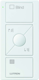 Pico Wireless Remote for Blinds, Glossy White, 2.6 Inch Length, 3 Buttons