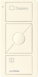 Pico Wireless Remote Control - 3 Buttons with Raise/Lower & Preset, Satin Biscuit Finish