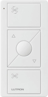 Pico Smart Ceiling Fan Remote Control, Wireless, 3-Button, Gloss White Finish