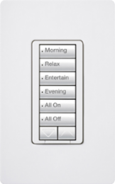 RadioRA 2 Hybrid 6-Button Wall Keypad Dimmer 450W 120V Black