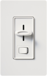 Skylark 1000W Dimmer Switch, 120V, Slide Control, White Finish
