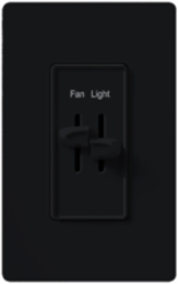 Skylark Dual Slide-to-Off Fan/Light Control, 1.5 A Fan, 300 W Light, 4.69 x 2.94 Inch