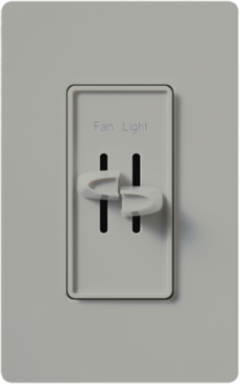 Skylark Dual Slide-to-Off Light/Fan Control, 4.69 x 2.94 Inch, 1.5A, 120V, 300W