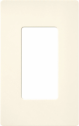 Claro Satin Finish 1-Gang Wallplate Biscuit - 4.69 x 2.94 Inch, Plastic