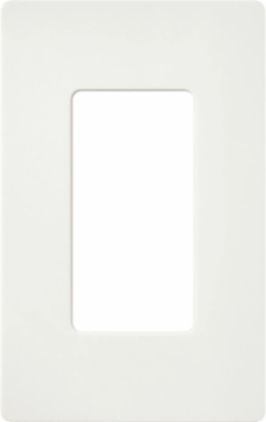 Claro Satin Wallplate, 1-Gang, 4.69 x 2.94 Inch, Glacier White