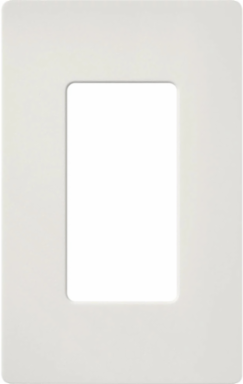 Claro Satin Decorative Wall Plate 4.69 x 2.94 Inch, 1-Gang, Lunar Gray