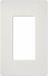Claro Satin Decorative Wall Plate 4.69 x 2.94 Inch, 1-Gang, Lunar Gray