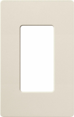 Claro Satin Wallplate, 1-Gang, 4.69 x 2.94 Inch, Plastic Construction