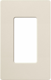 Claro Satin Wallplate, 1-Gang, 4.69 x 2.94 Inch, Plastic Construction