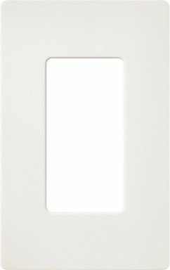 Claro Satin Finish 1-Gang Wallplate, 4.69 x 2.94 Inch, Plastic