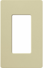 Claro Single-Gang Satin Wallplate, 4.69 x 2.94 Inch, Plastic Material