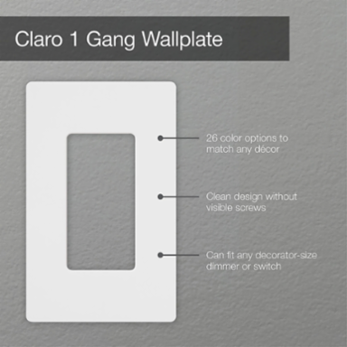 Satin Wallplate 1-Gang 4.69 x 2.94 Inch Decorative Plastic Wall Plate