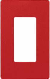 Claro Satin Wallplate 1-Gang 4.69 x 2.94 Inch Signal Red