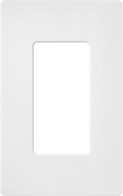 Satin Finish 1-Gang Wallplate Snow, 4.69 x 2.94 Inch, Plastic Construction