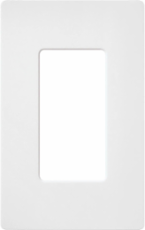 Satin Finish 1-Gang Wallplate Snow, 4.69 x 2.94 Inch, Plastic Construction