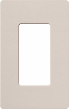 Claro Satin Finish 1-Gang Wallplate Taupe, 4.69 x 2.94 Inch