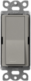 Claro Paddle Switch, 15A, Single-Pole, Satin Finish, Cobblestone Color