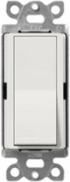 Claro Paddle Switch, 15A, Satin Lunar Gray, 1-Pole, 120/277 VAC