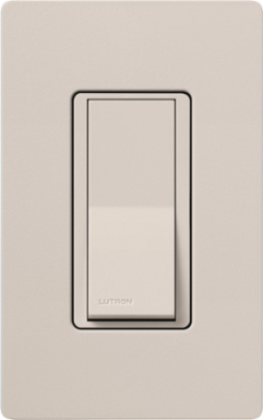 Satin 1-Pole Switch, 15 Amp, 120/277 VAC, 4.69 x 2.94 Inch, Taupe