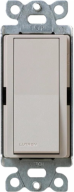 Satin 1-Pole Switch, 15 Amp, 120/277 VAC, 4.69 x 2.94 Inch, Taupe