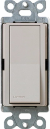 Satin 1-Pole Switch, 15 Amp, 120/277 VAC, 4.69 x 2.94 Inch, Taupe