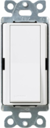 Claro Single-Pole Paddle Switch, 15A Incandescent/LED, Satin Finish, Locator Light
