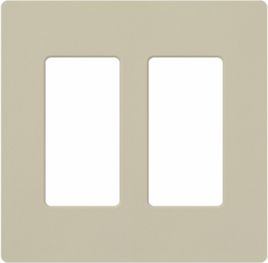 Claro Satin Wallplate 2-Gang 4.69 x 4.75 Inch, Plastic Construction