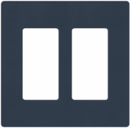Claro Satin Wallplate 2-Gang 4.69 x 4.75 Inch, Deep Sea Color