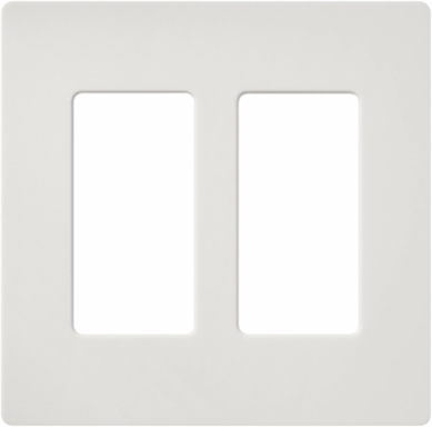 Claro Designer Satin Finish 2-Gang Wallplate 4.69 x 4.75 Inch