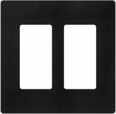 Satin Finish 2-Gang Wallplate 4.69 x 4.75 Inch Midnight Color