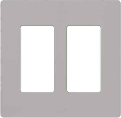 Claro Satin 2-Gang Wallplate 4.69 x 4.75 Inch, Durable Plastic Construction