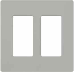 Claro Satin 2-Gang Wallplate 4.69 x 4.75 Inch, Durable Plastic Construction