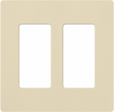 Claro Satin Wallplate 2-Gang, 4.69 x 4.75 Inch, Durable Plastic Construction