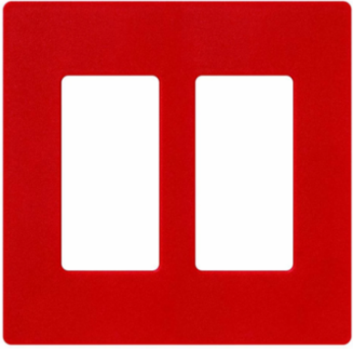 Satin Finish 2-Gang Wallplate, 4.69 x 4.75 Inch, Plastic