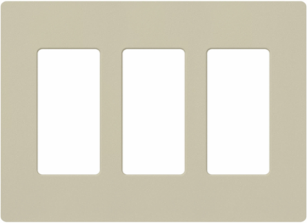 Claro Satin Wallplate 3-Gang 4.69 x 6.56 Inch Decorative Plate