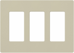 Claro Satin Wallplate 3-Gang 4.69 x 6.56 Inch Decorative Plate