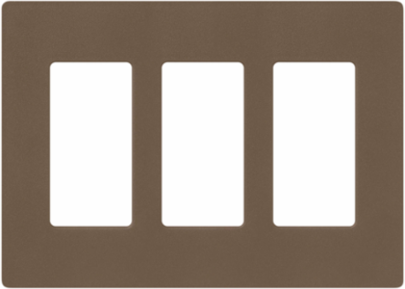 Claro Satin Finish 3-Gang Wallplate, 4.69 x 6.56 Inch, Plastic Construction