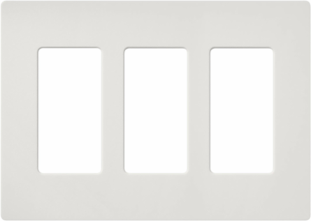 Claro Satin Wallplate 3-Gang, 4.69 x 6.56 Inch, Durable Plastic, Snap-On Installation