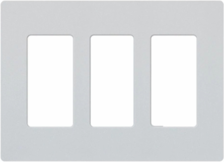 Claro Satin Wallplate 3-Gang 4.69 x 6.56 Inch, Durable Plastic Construction