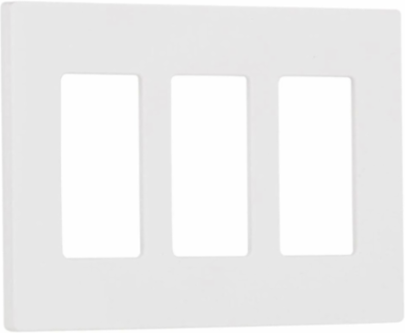 Claro Satin Wallplate 3-Gang 4.69 x 6.56 Inch, Durable Plastic Construction