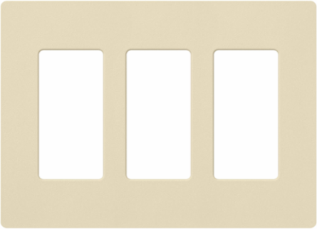 Claro Satin Wallplate 3-Gang 4.69 x 6.56 Inch for Decorator Devices
