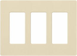 Claro Satin Wallplate 3-Gang 4.69 x 6.56 Inch for Decorator Devices